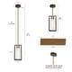 preview thumbnail 7 of 17, LALUZ Modern 1-Light Black Gold Kitchen Island Pendant Light with Clear Glass for Dining Room