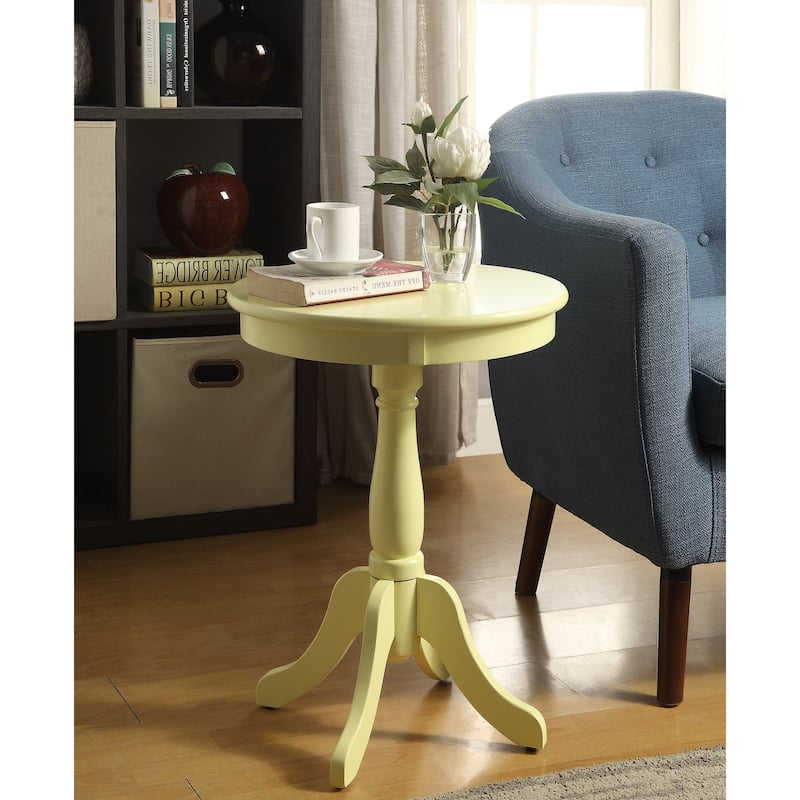 Ophelia Side Table with Turned Pedestal