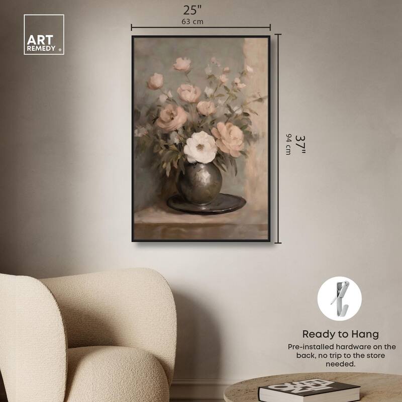 Porcelain Pink Canvas by Art Remedy