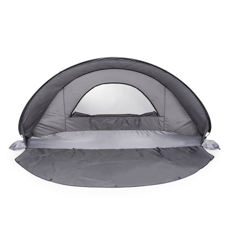 Manta Portable Beach Tent, (Gray with Black Accents)