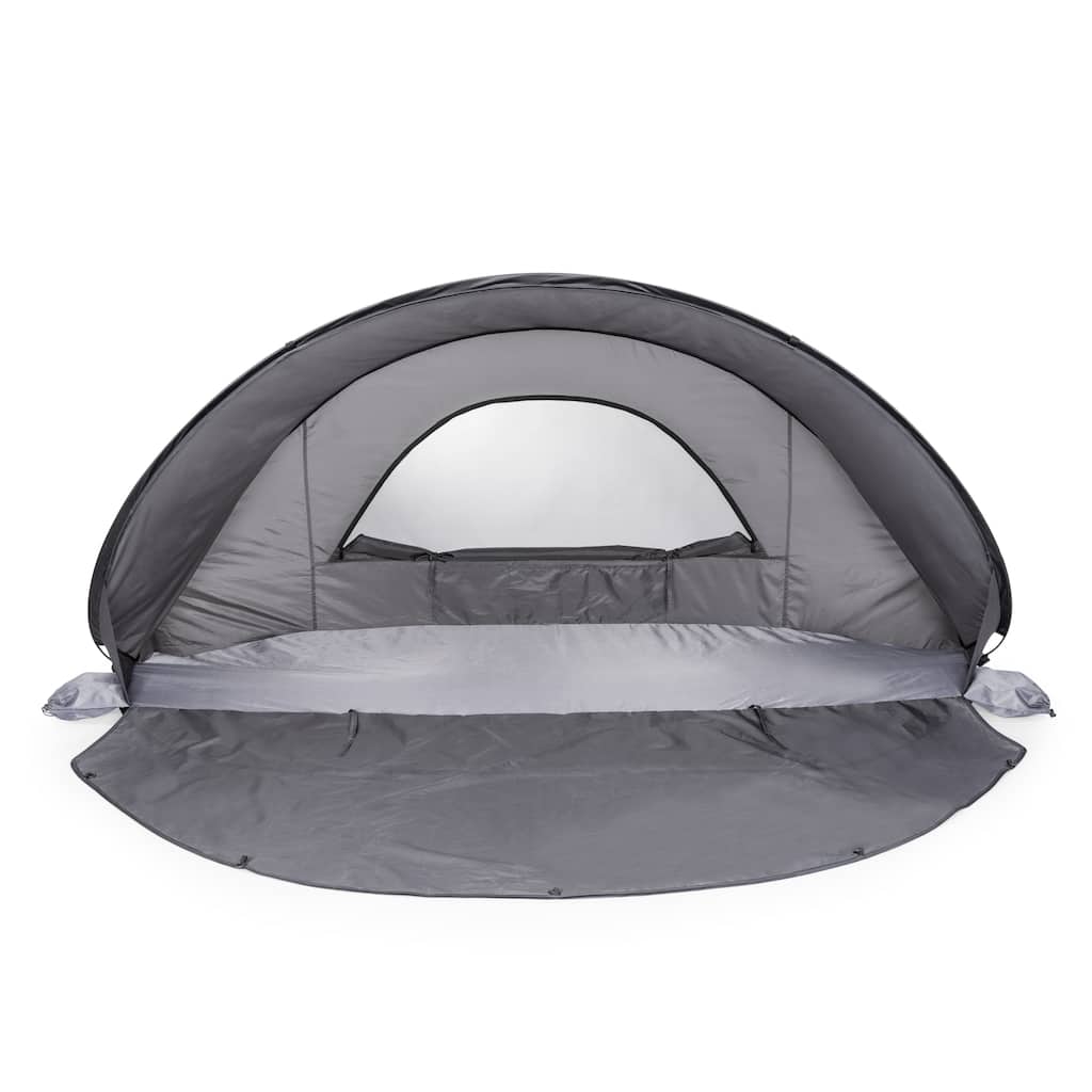 Manta Portable Beach Tent, (Gray with Black Accents)