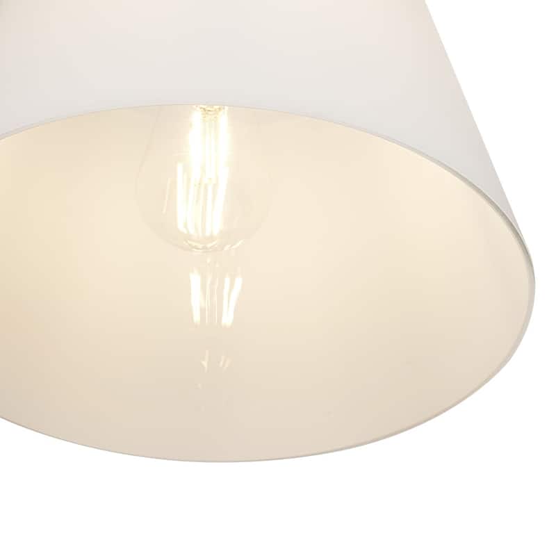 Minimalist 1-Light Cone-Shaped Glass Single Pendant - N/A