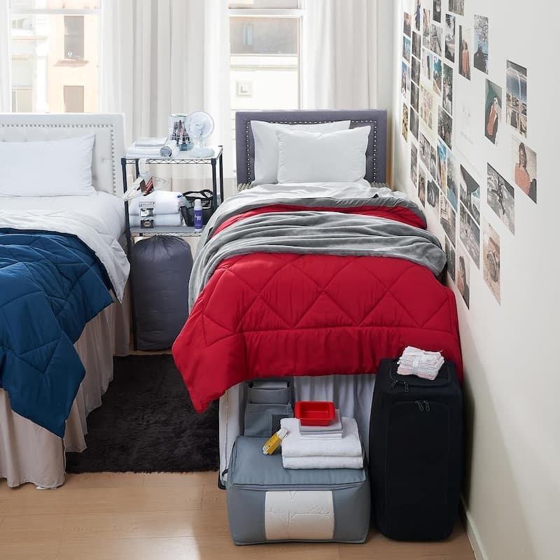 100% Complete Twin XL Bedding & Dorm Essentials Package