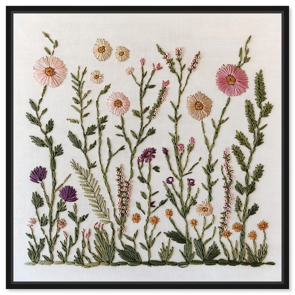 Wildflower Patch III Canvas by Art Remedy