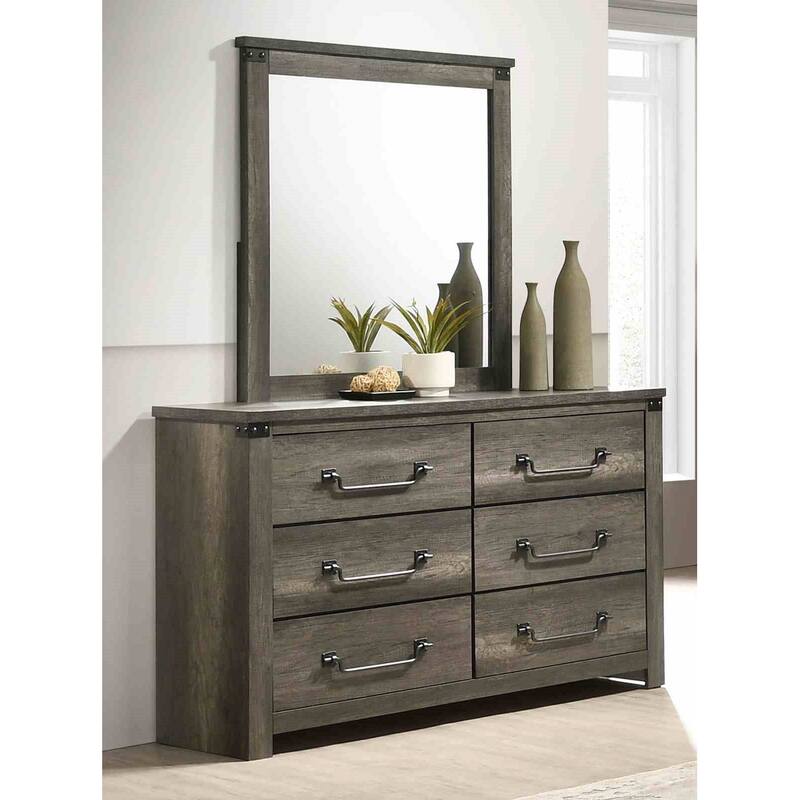 Rustic Gray Bedroom Furniture Collection Farmhouse Style