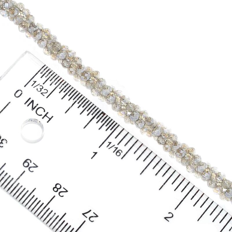 925 Sterling Silver multi gemstone Beaded Necklace