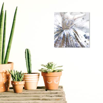 Wynwood Studio Canvas Fashion and Glam Ballerina Gown White and Copper Glam Wall Art Canvas Print