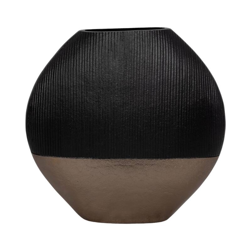 Modern Round Metal Table Vase - Flower Vase