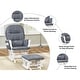 preview thumbnail 20 of 54, Ultimate Nursery Comfort - Glider and Ottoman Set with Reclining Cushion Chair, Rocker Chair with Padded Back and Armrests