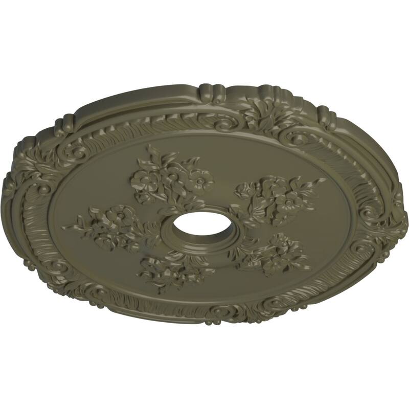 26"OD x 3 3/4"ID x 1 1/2"P Attica with Rose Ceiling Medallion