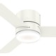 preview thumbnail 9 of 38, Hunter 44" Minimus Low Profile Ceiling Fan with LED Light, Handheld Remote - Contemporary, Transitional