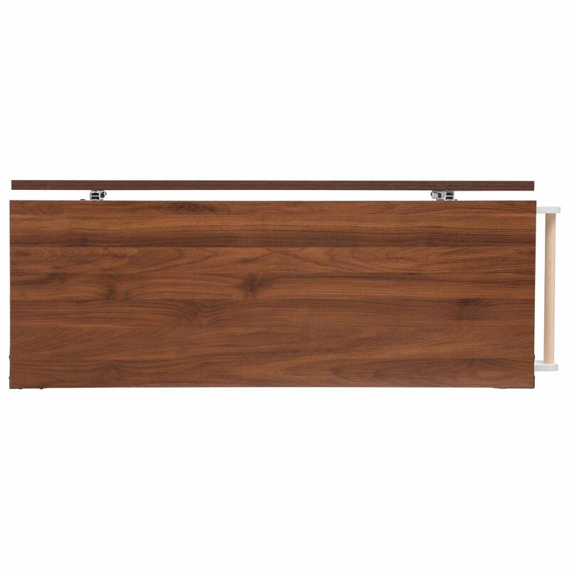 53'' Rolling Farmhouse Kitchen Island - Two Glass Cabinet Doors with Power Outlet