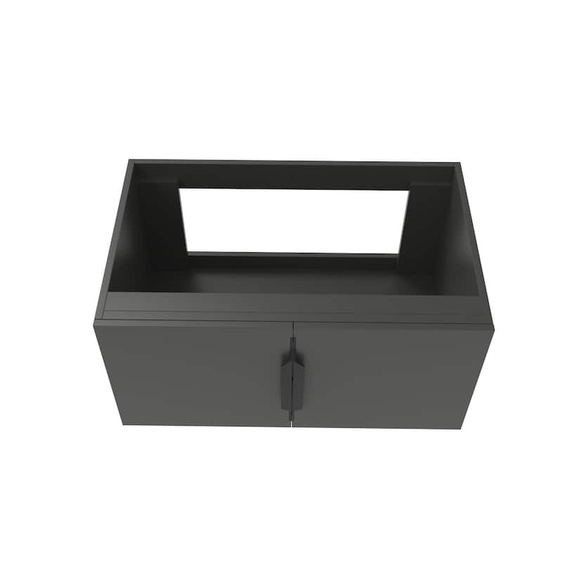 Alpine 30" Wall Mounted Bathroom Vanity (Base Only)