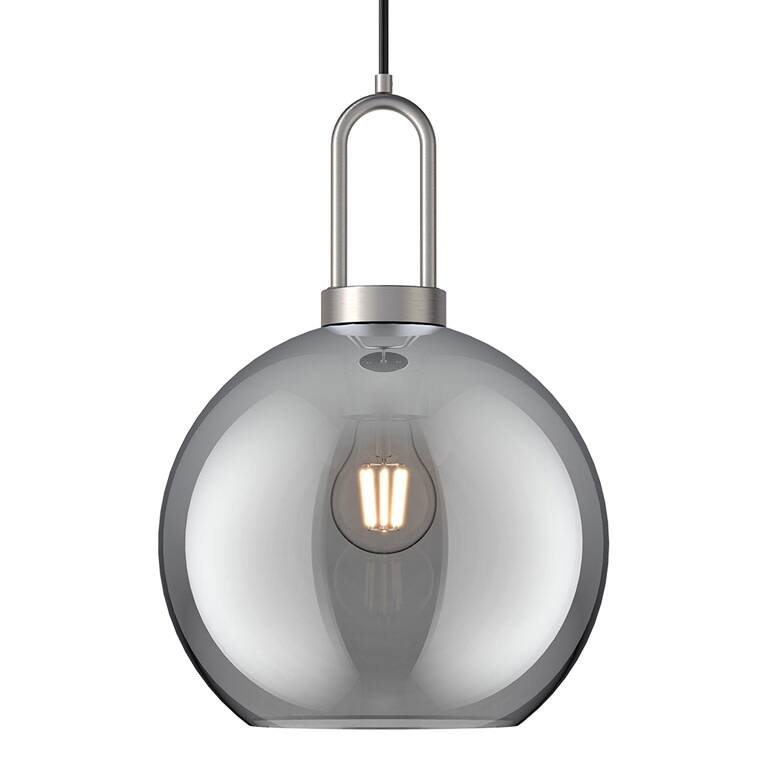 Alora Lighting PD601710SM Soji 10" Wide Mini Pendant with Smoked Glass - Brushed Nickel