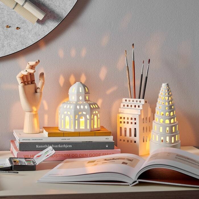 Kähler Urbania Lighthouse High Tower, White - H: 8.9"