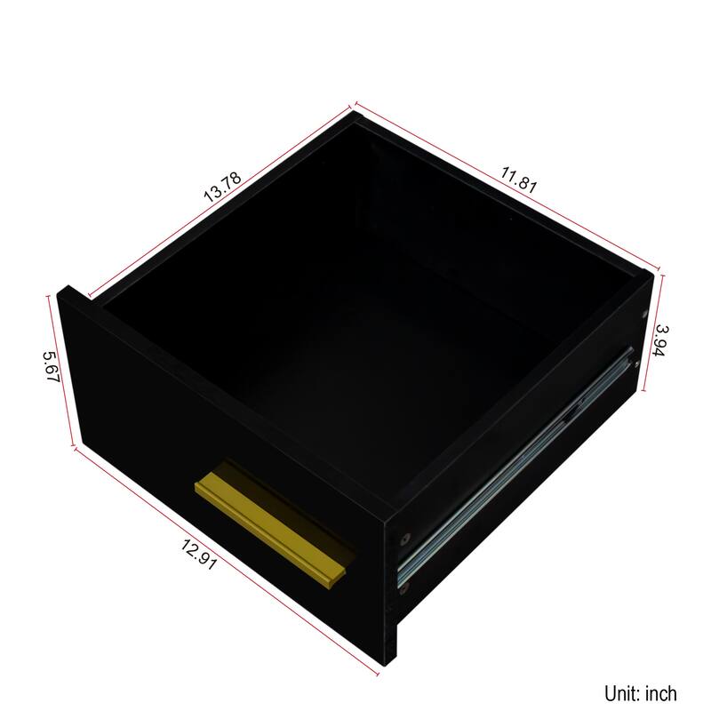 GDF Studio - Mariana Modern 29.53" Tall Makeup Vanity Set with Mirror, 4 Drawers, and Nightstand