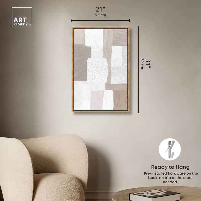Stucco Squares II Canvas by Art Remedy