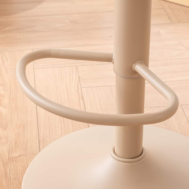Adjustable Swivel Bar Chairs Backless Round Barstools Set of 2