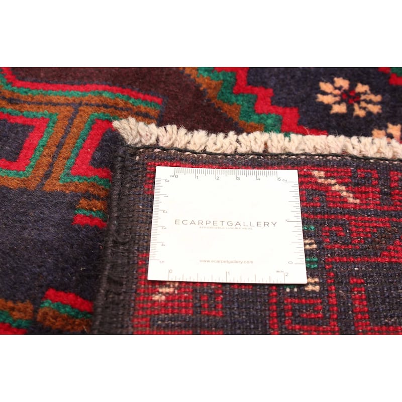 ECARPETGALLERY Hand-knotted Teimani Navy Wool Rug - 3'5 x 6'2