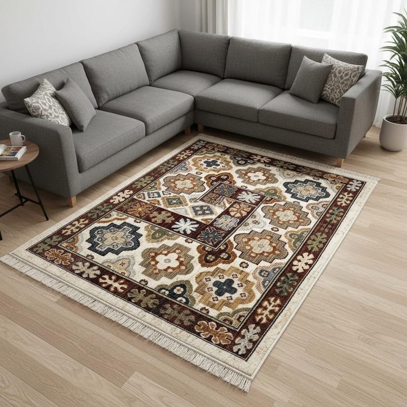 HomeRoots Oriental Modern Rectangle Area Rug - 8' X 10' - 8' X 10'