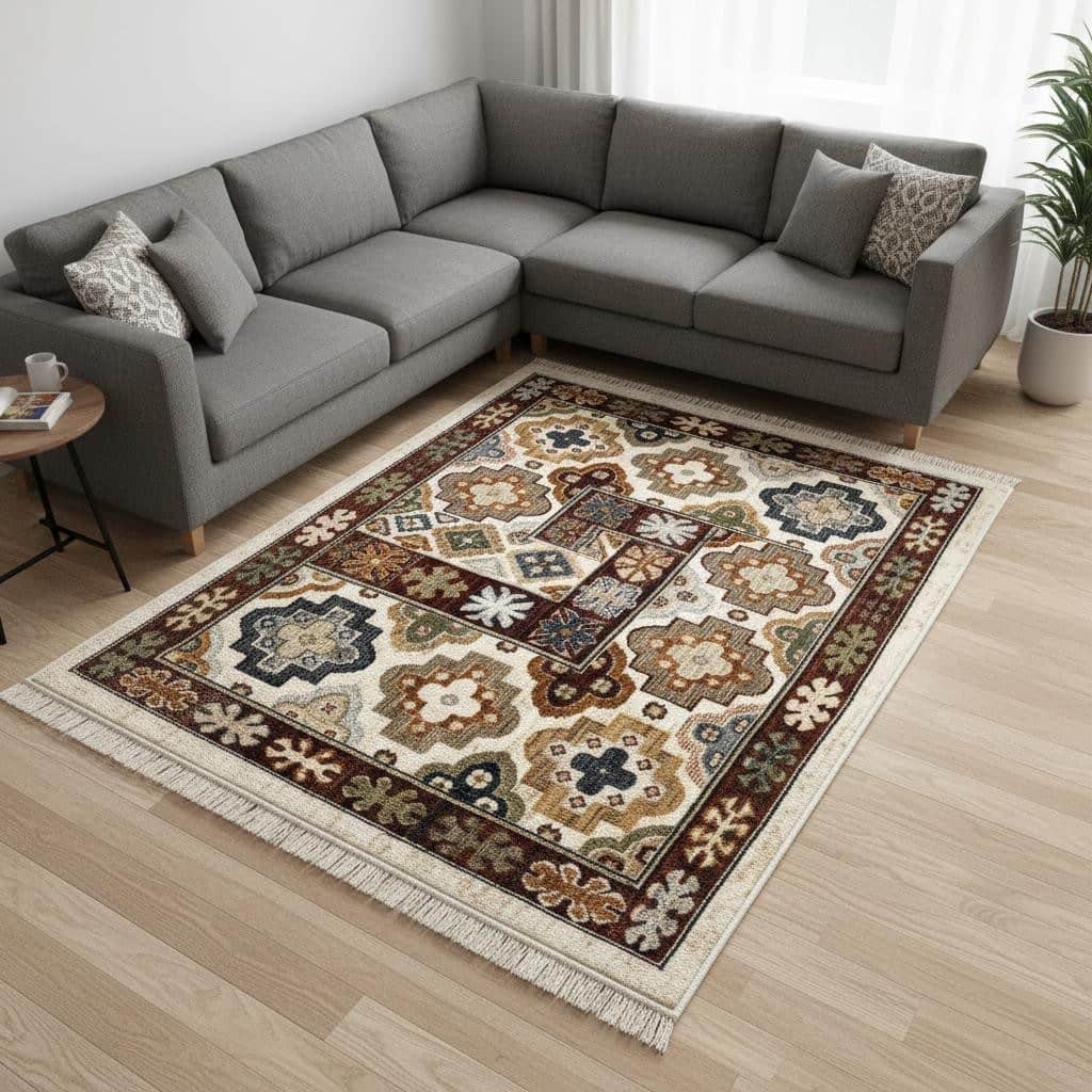 HomeRoots Oriental Modern Rectangle Area Rug - 8' X 10'