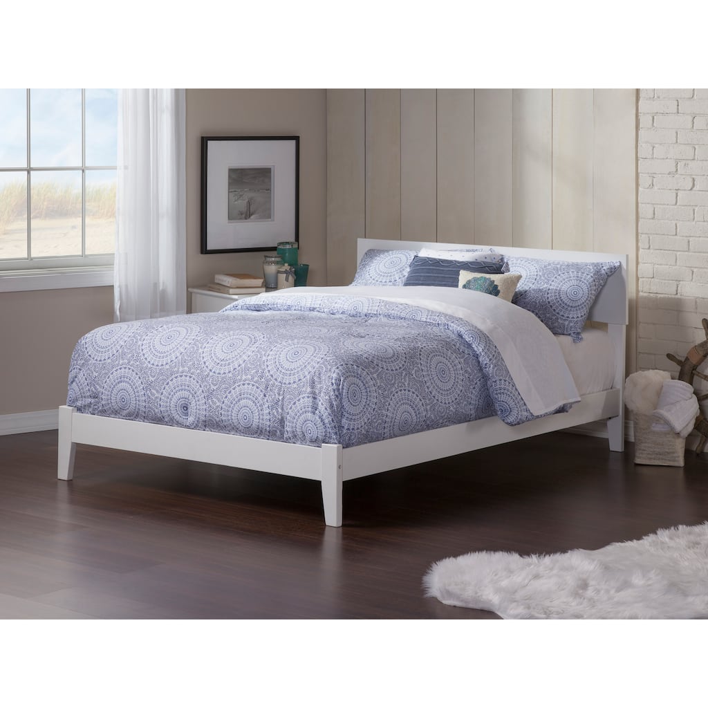 Orlando King Platform Bed in White