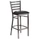 Option Black Vinyl Seat/ Clear Coated Metal Frame