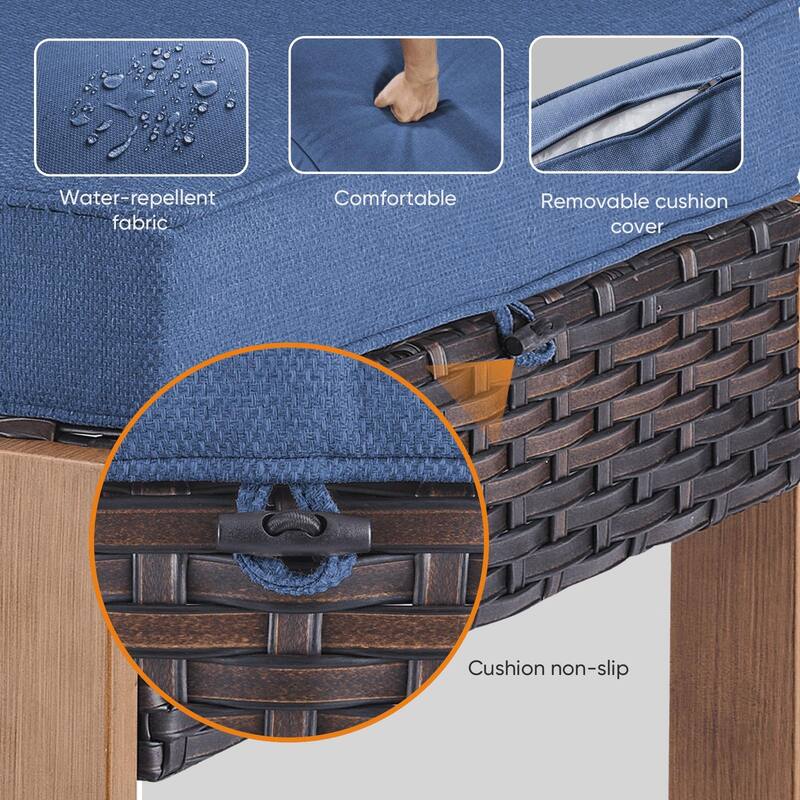 High Back Outdoor Furniture with Thick Cushion