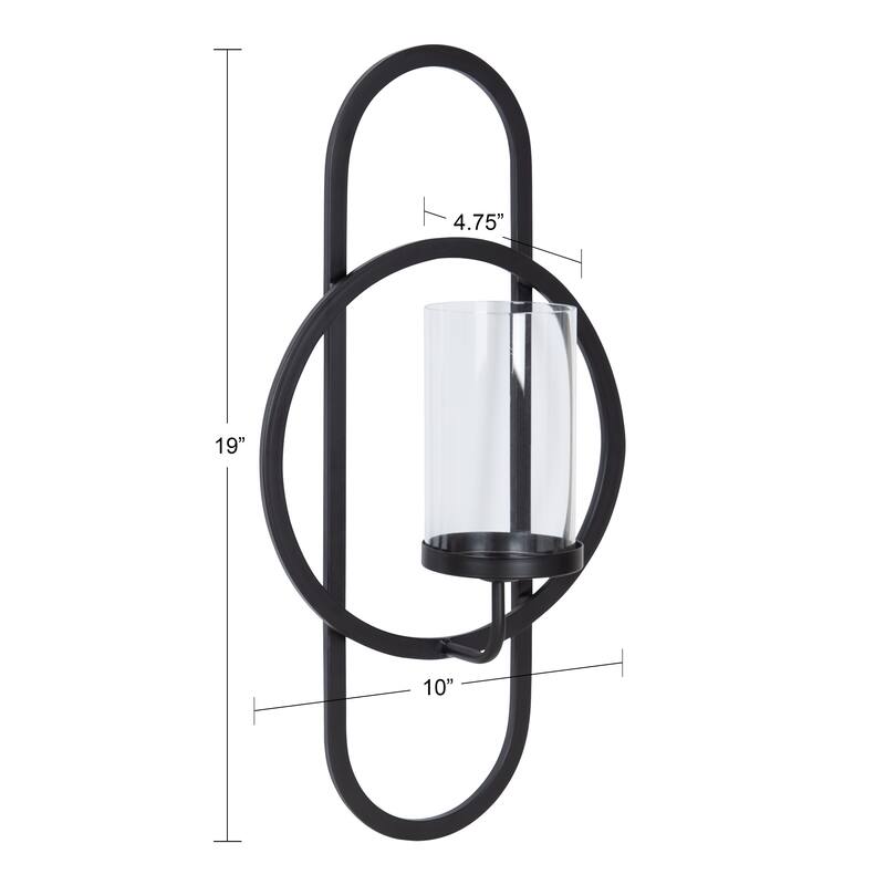 Kate and Laurel Jonas Metal Wall Sconce - 10x5x19