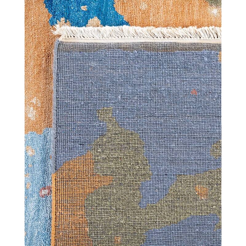 Ikat One-of-a-Kind Hand-Knotted Area Rug, Multicolor - 9' 2" x 12' 1"