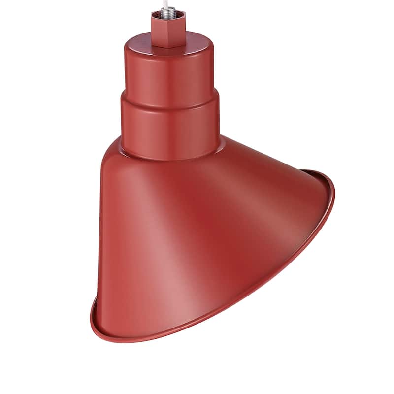 R Series 1-Light Angle Shade - Satin Red - 10