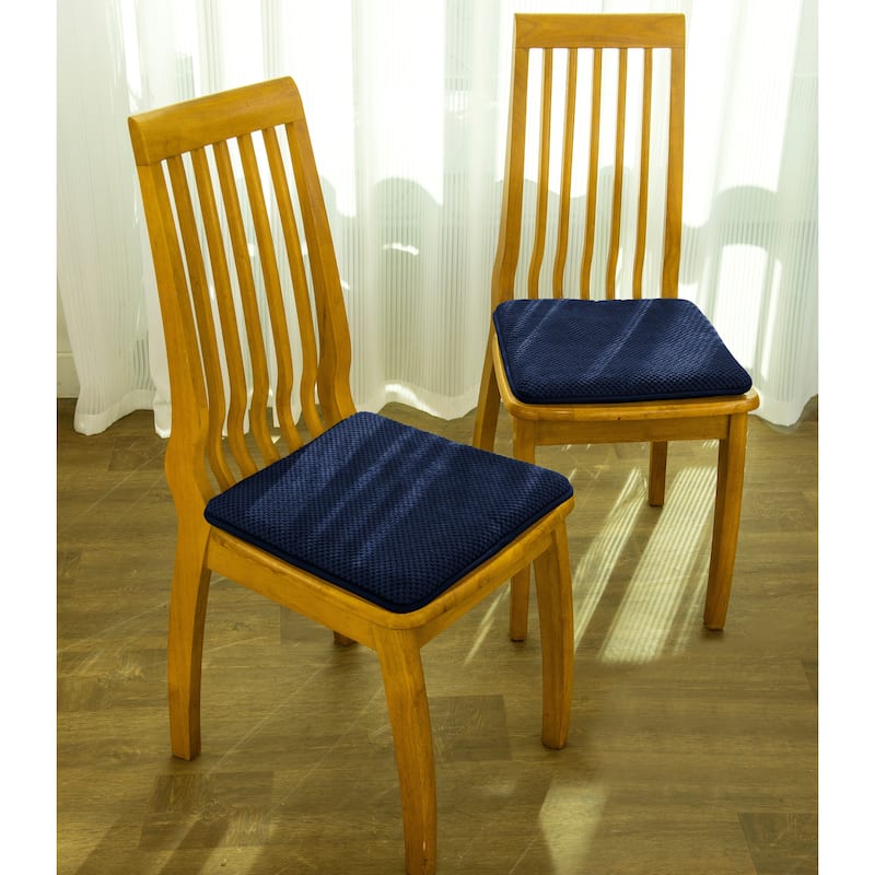 Sanford Foam Chair Pad Set 16" x 16" - Navy Blue