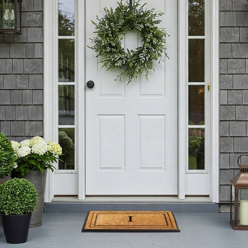 A1HC Natural Coir & Rubber Door Mat, Heavy Duty, Dirt Trapping, Long-Lasting Entrance Doormats,Thick & Durable Outdoor Entry Mat