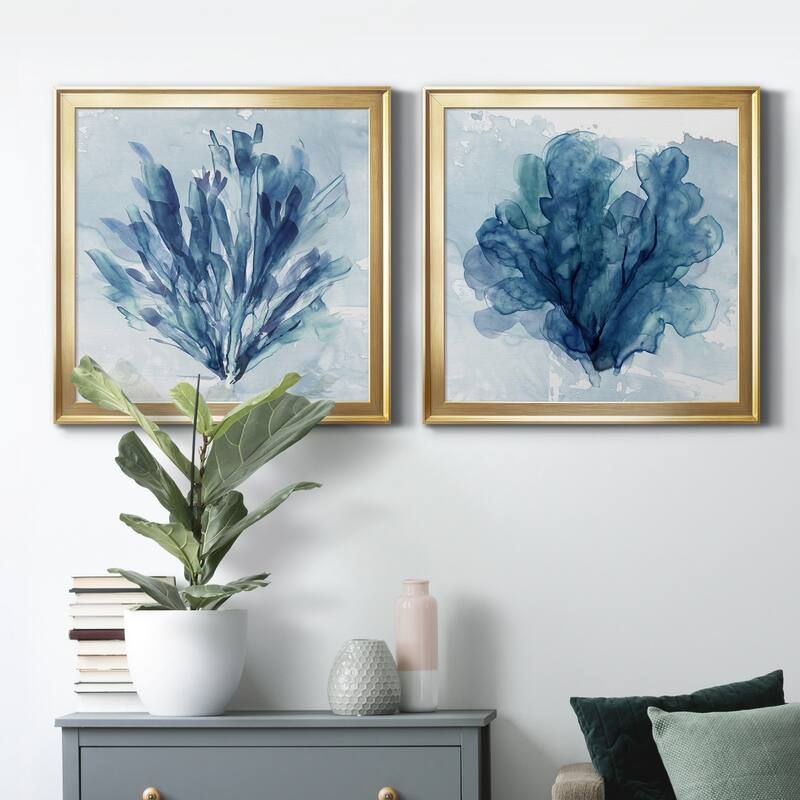 Coastal Coral I-Premium Framed Canvas - Ready to Hang - Multi-Color