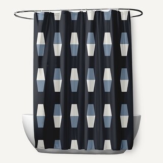 Bowling Pattern Print Bathroom Shower Curtain