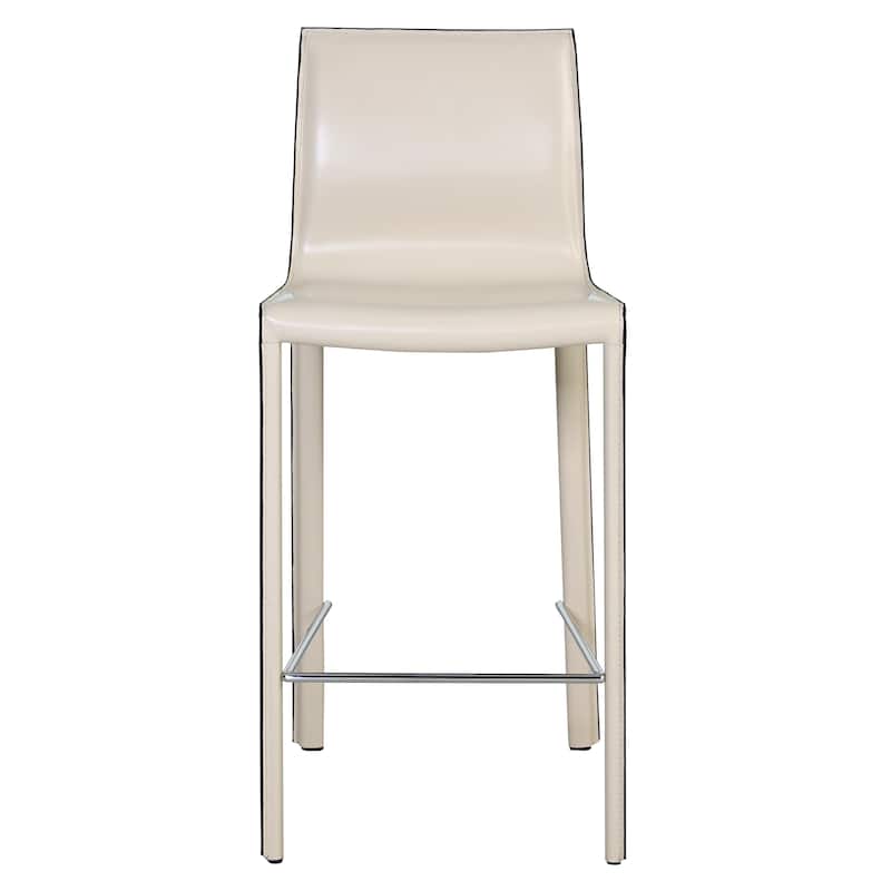 NPD Furniture Gervin Recycled Leather Counter Stool (Set of 2)