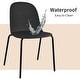 preview thumbnail 5 of 50, Set of 4 Plastic Dining Chairs For Kitchen Office Business Cafe Guest Waiting Room Event Party Outdoor Patio Hotel