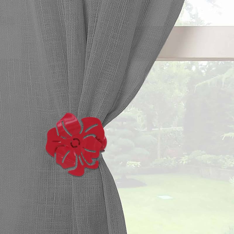 Evideco Metal Clip Big Size Poppy Set of 2 - 2.10"L x 2.8"W x 1.12"D