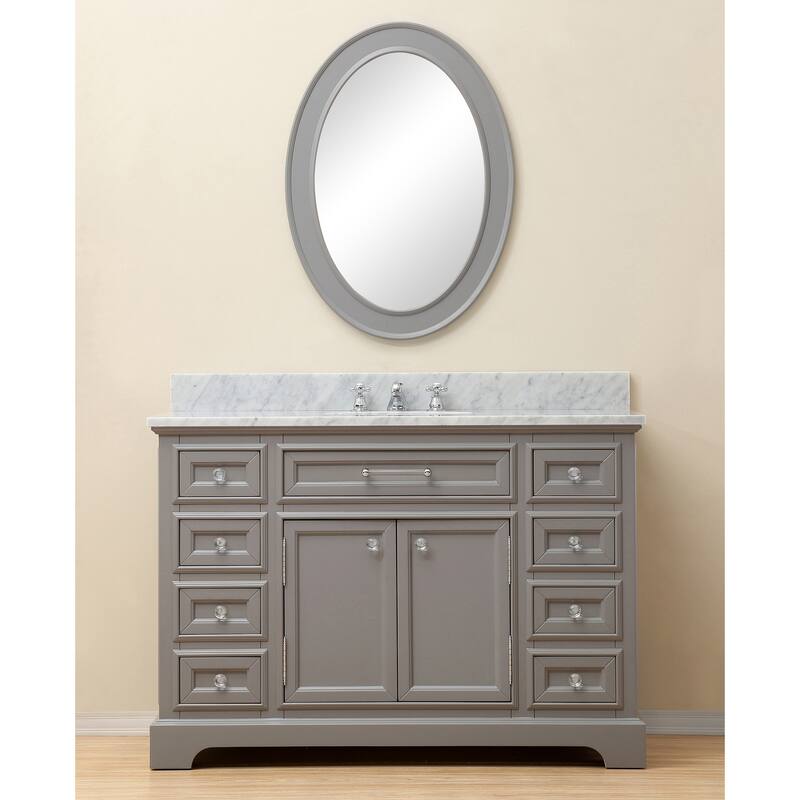 Water Creation Derby 48-inch Cashmere Grey Single Sink Bathroom Vanity