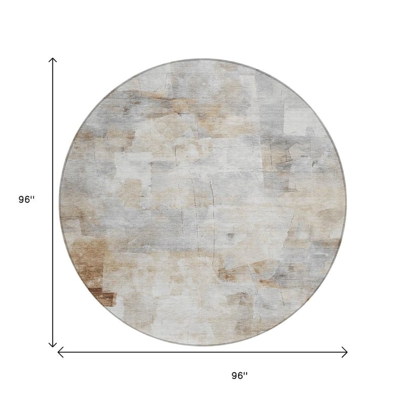 HomeRoots Abstract Transitional Rectangle Outdoor Rug