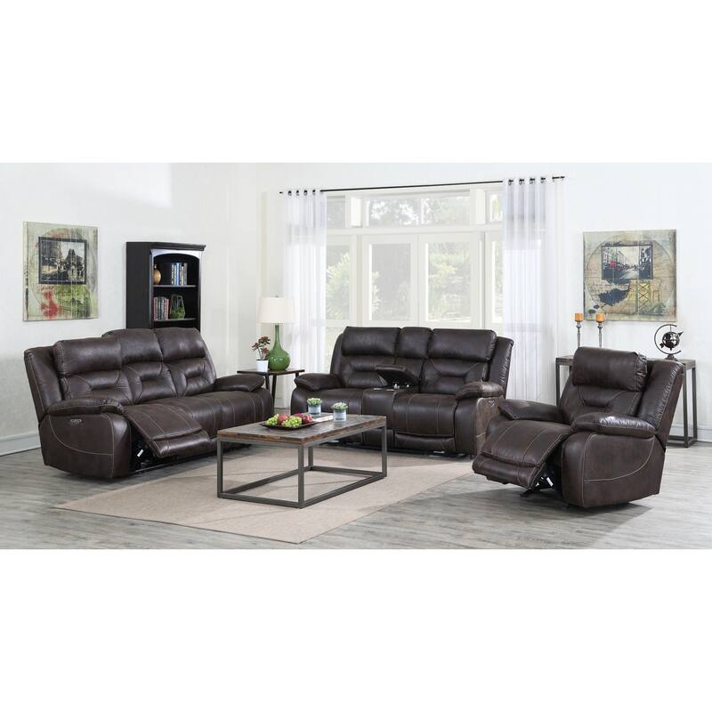 Steve Silver Asbury Power Reclining Loveseat with Console