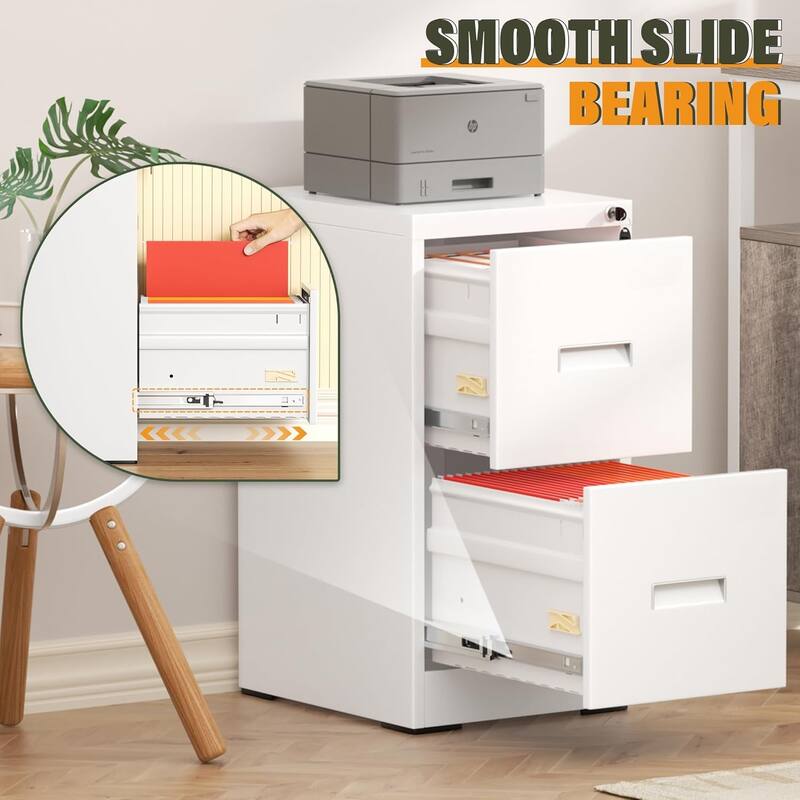 2/4 Drawer Vertical File Cabinet with Lock for Home Office