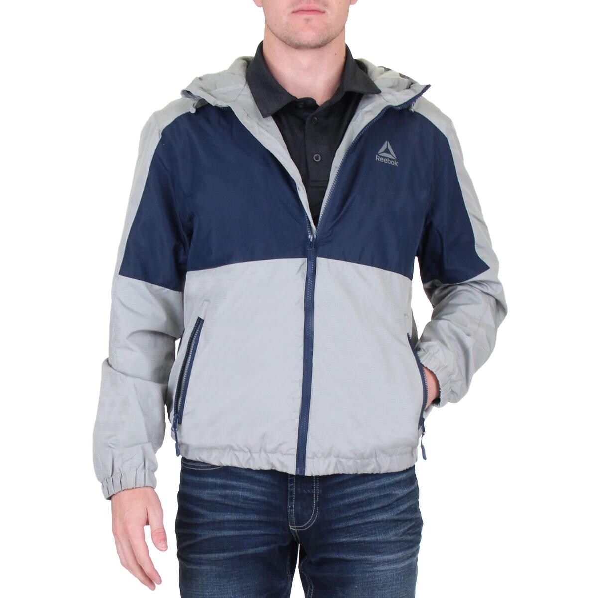 reebok fleece lined windbreaker