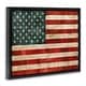 preview thumbnail 3 of 26, Stupell US American Flag Wood Textured Design Floater Frame - Red
