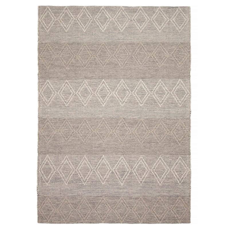 ECARPETGALLERY Braid weave Sienna Tan Wool Rug - 6'1 x 8'10 - Tan - 6'1 x 8'10
