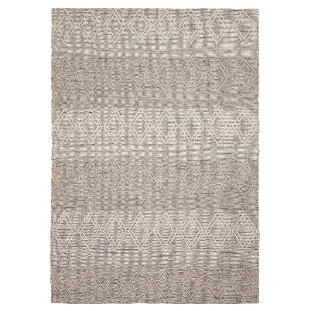 ECARPETGALLERY Braid weave Sienna Tan Wool Rug - 6'1 x 8'10