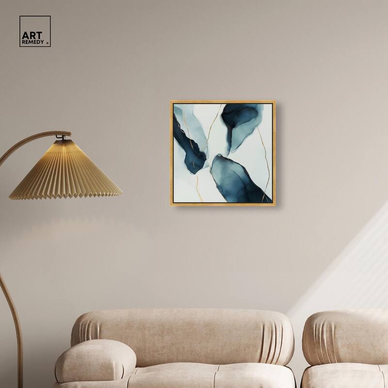 Cerulean Flow II Canvas by Art Remedy