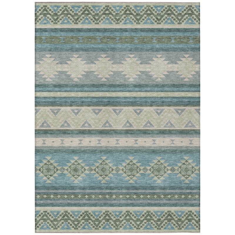 Machine Washable Indoor/ Outdoor Global Heston Chantille Rug