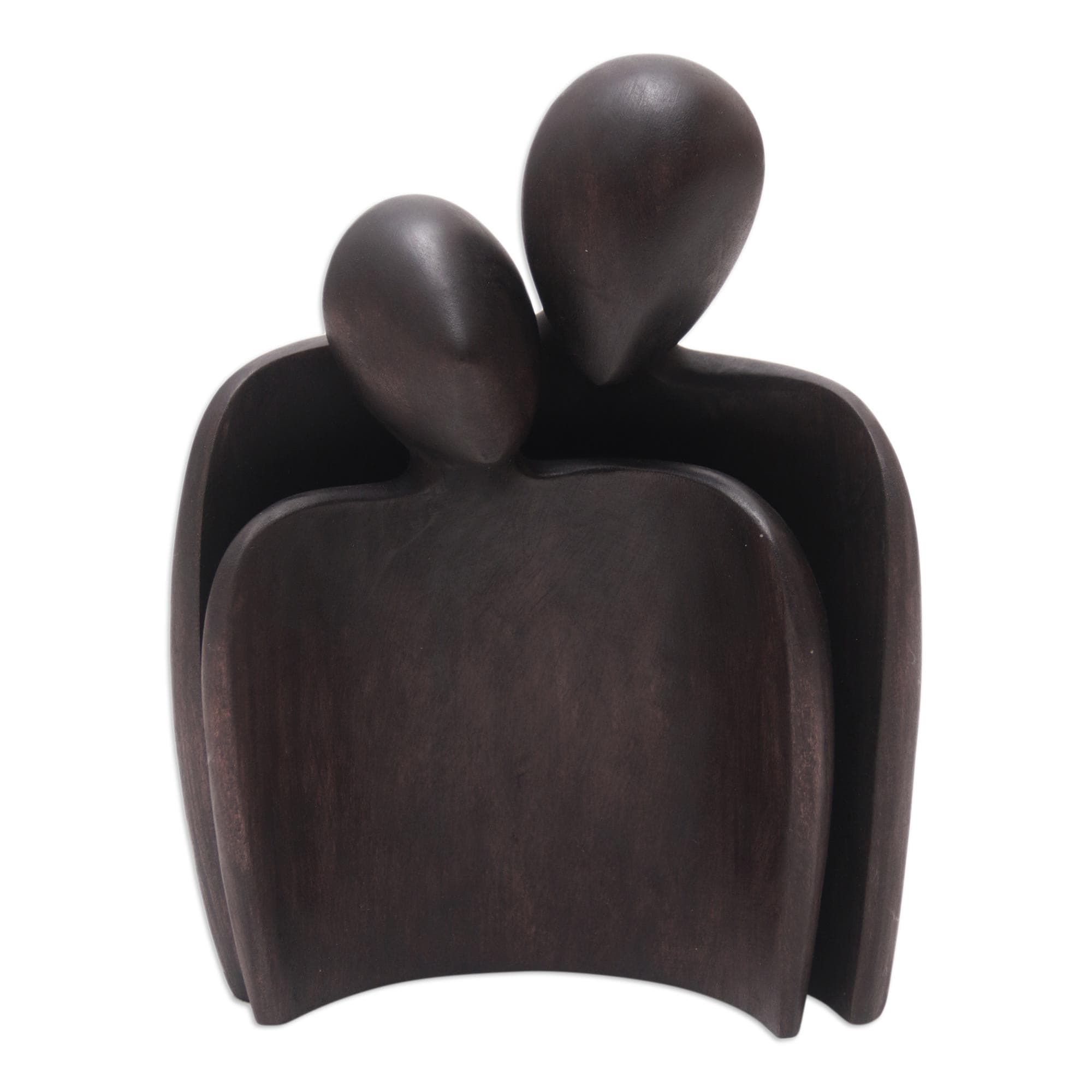Novica Handmade Romantic Hug Wood Sculpture
