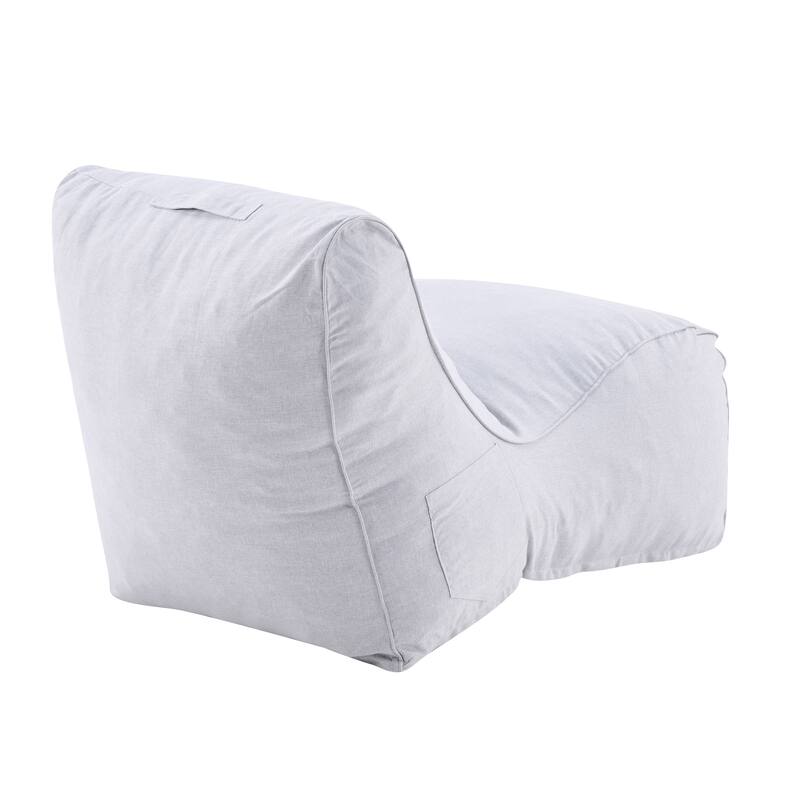 Christopher Knight Home - Moira Modern Outdoor Upholstered Bean Bag Chair with Shredded Foam Fill